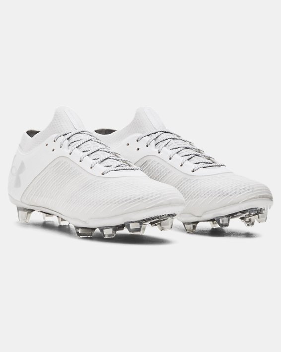 Men's UA Shadow Pro FG Soccer Cleats in White image number 5